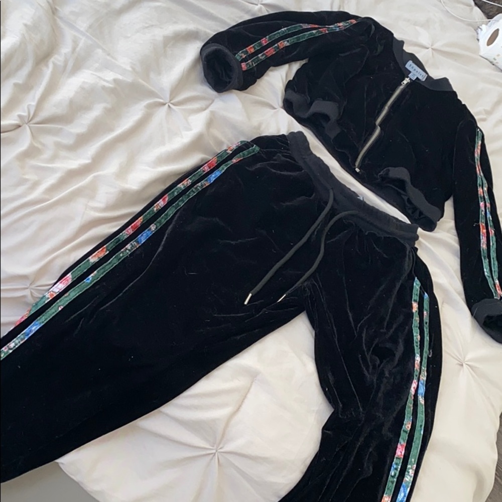 Matching sweat suit